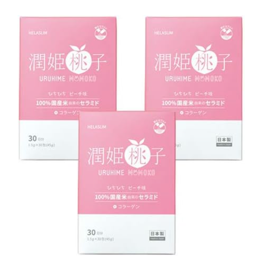 URUHIMEMOMOKO 潤姬桃子30包入3盒– EBISU恵比壽日藥直送