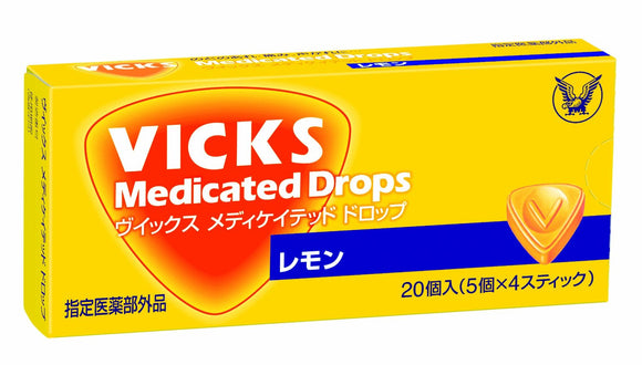 大正製藥 vicks潤喉糖 檸檬風味 20錠錠【指定醫薬部外品】