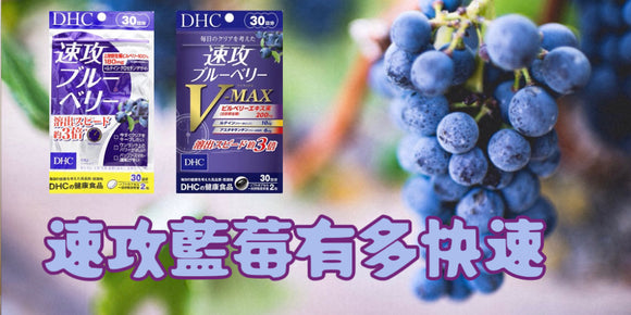 DHC速攻藍莓有多快速？