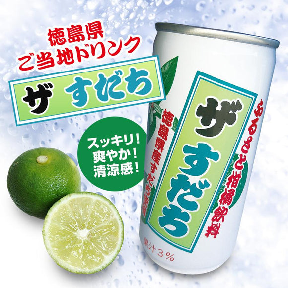 徳島必買！ザ・すだち 高人氣特產「酢橘果汁飲料」 190g 12瓶入