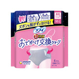 Unicharm SOFY 蘇菲 超熟睡外出替換褲型衛生棉 日用款 M-L 自然灰設計 穿脫便利 防漏安心 生理期舒適呵護