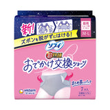 Unicharm SOFY 蘇菲 超熟睡外出替換褲型衛生棉 日用款 M-L 自然灰設計 穿脫便利 防漏安心 生理期舒適呵護