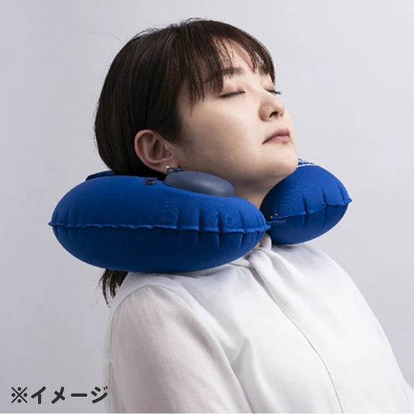 GI-AIR 便攜自動充氣頸枕 藍色