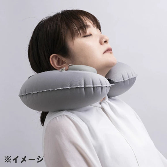 GI-AIR 便攜自動充氣頸枕 灰色