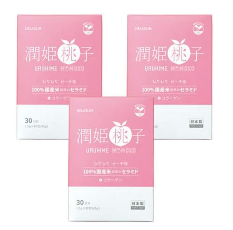 URUHIMEMOMOKO Junji peach 30 packs into 3 boxes