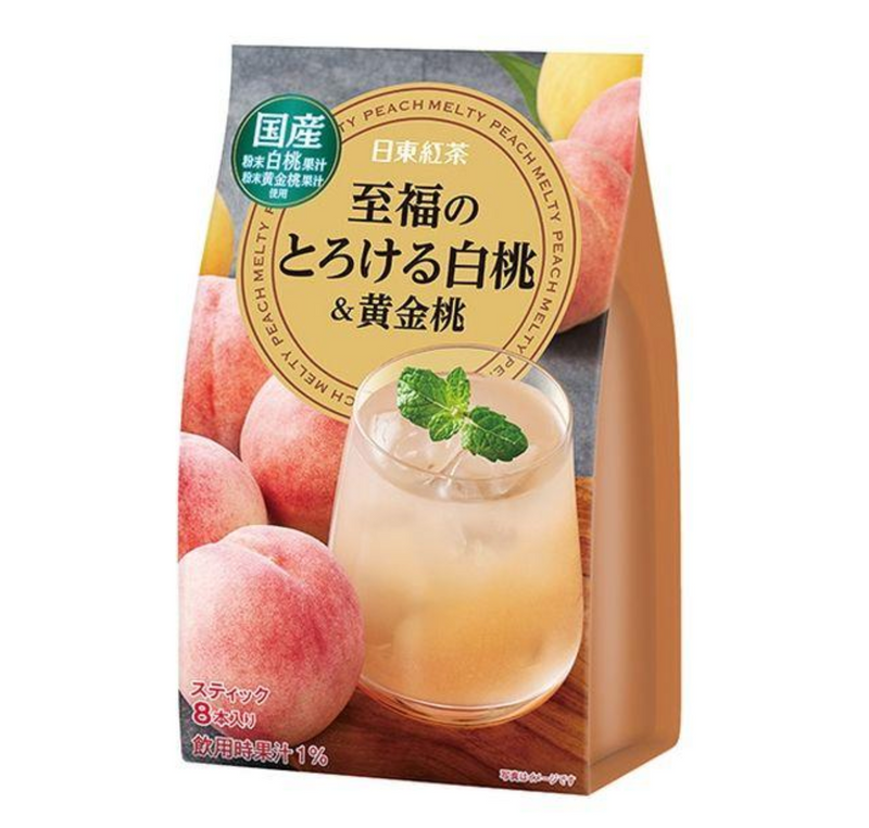 Nitto Black Tea Yamanashi White Peach Juice 9.5g×10P