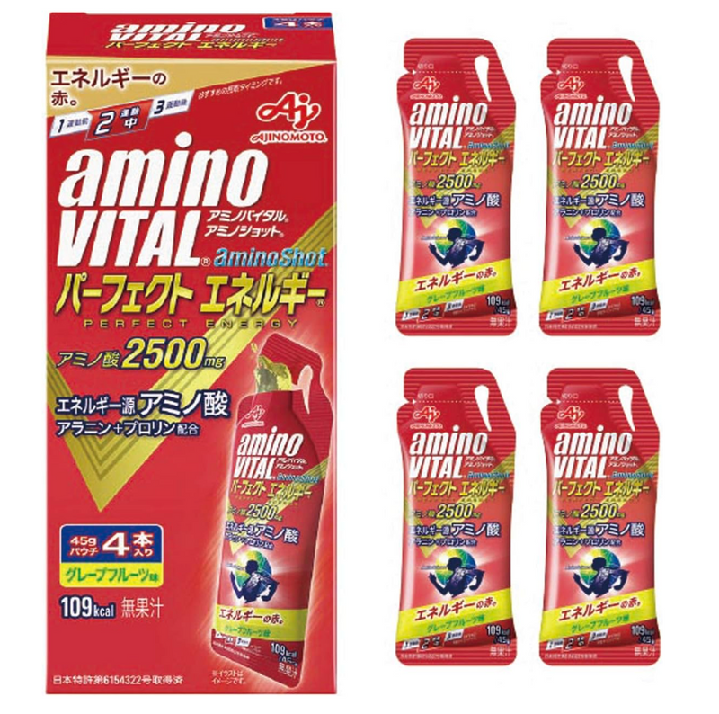 味之素AMINO VITAL完美能量PERFECT ENERGY胺基酸能量膠  4包入 運動能量補給