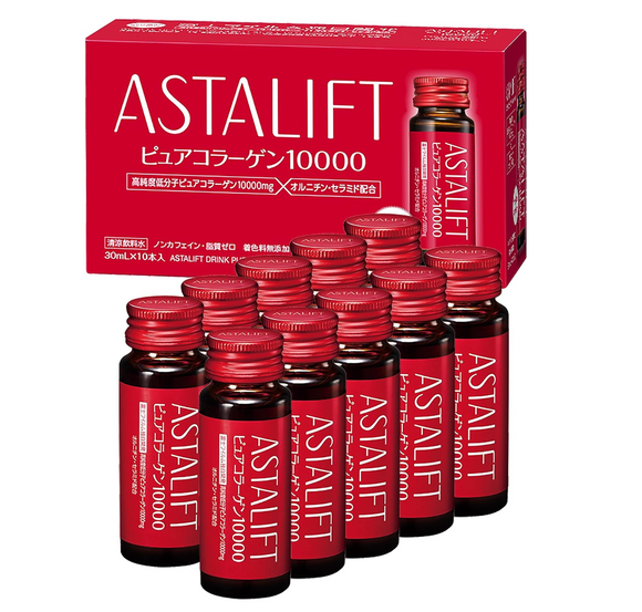 富士軟片 FUJIFILM ASTALIFT pure collagen 純膠原蛋白10000飲 30mL x 10瓶