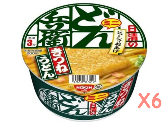 日清 Donbei 迷你豆皮烏龍麵 42g 6碗