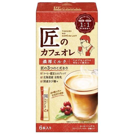 AGF Blendy 匠之咖啡歐蕾 濃郁牛奶風味（6入裝）