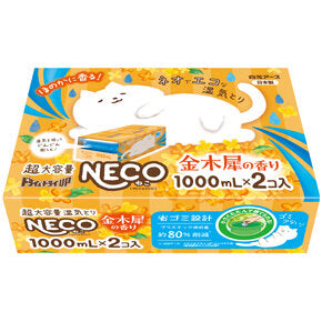 白元 乾爽升級 NECO 金木犀香氛 除濕劑 1000mL × 2個