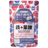 ORIHIRO 美味咀嚼 鐵質 葉酸 營養錠 120錠 30日份