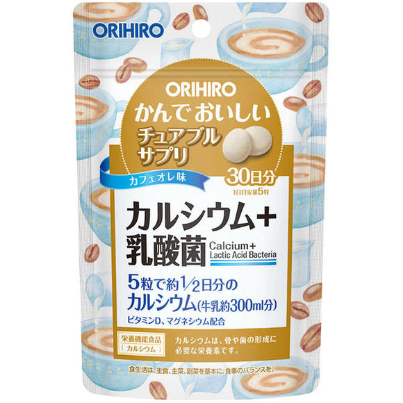 ORIHIRO 美味咀嚼 鈣質 乳酸菌 營養錠 150錠 30日份