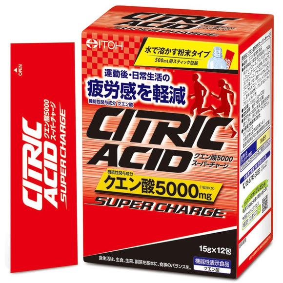 井藤漢方 超能量檸檬酸5000 180g（15g×12包）