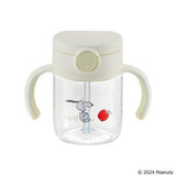 Richell 利其爾 PEANUTS 花生漫畫 外出吸管杯 FS 200 200mL Snoopy史努比・寶寶喝水學習杯