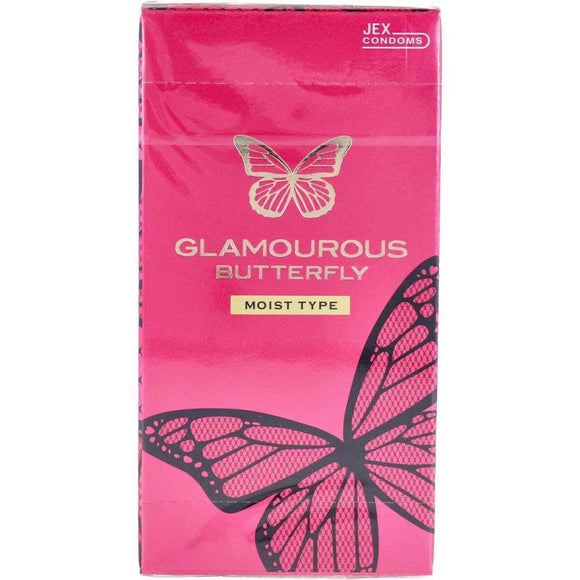 Glamourous Butterfly Moist 保險套 6入｜粉紅色潤滑型・柔軟貼合・滑順舒適