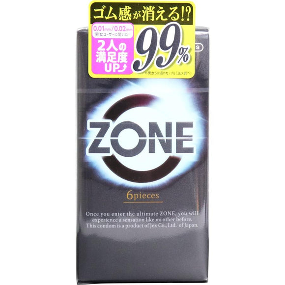 JEX ZONE 保險套 6入｜無感貼合・隱形潤滑・生體感受設計