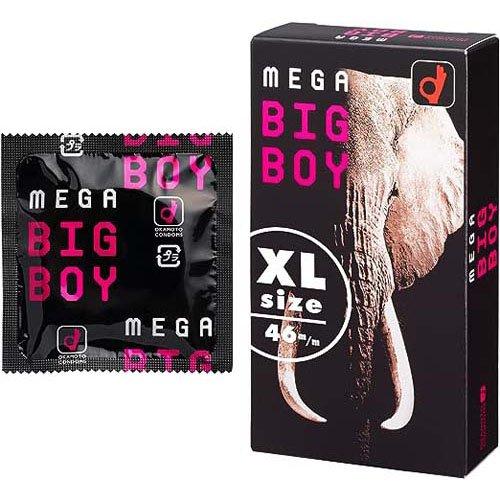 岡本 MEGA BIG BOY 超巨版保險套 12入｜直徑46mm・加寬根部・藍色款