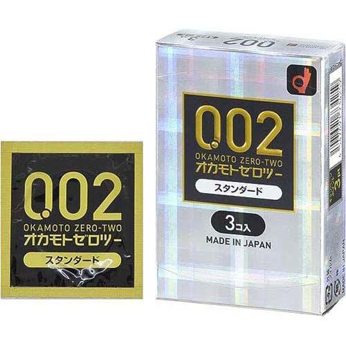 OKAMOTO岡本 0.02極薄保險套 標準版 3入｜透明感・無橡膠味・非乳膠PU材質