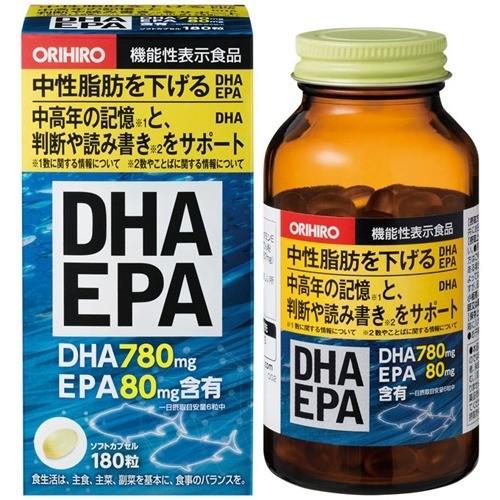 ORIHIRO歐力喜樂 EPA & DHA 魚油 180粒