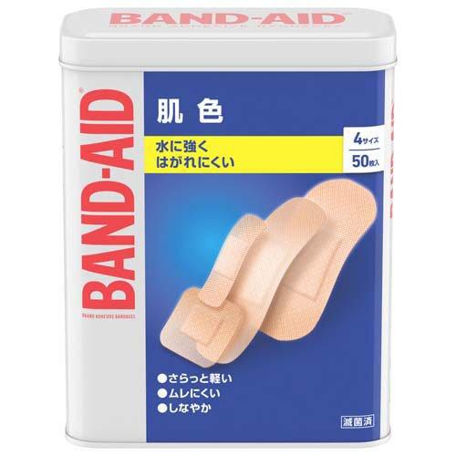 [General medical equipment] BAND-AID flesh-colored Band-Aid 4 sizes 50 pieces