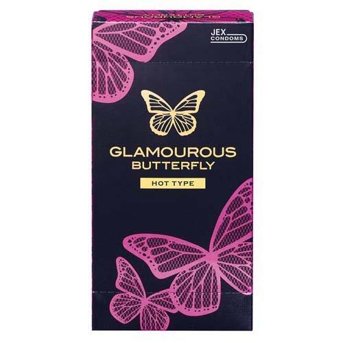 Glamourous Butterfly HOT 500 保險套 6入｜溫感潤滑・粉嫩設計・初次安心小包裝