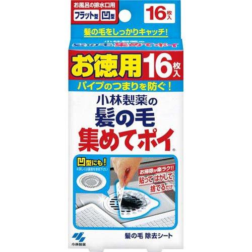 小林製藥 毛髮濾網 排水口毛髮過濾網貼 16枚入