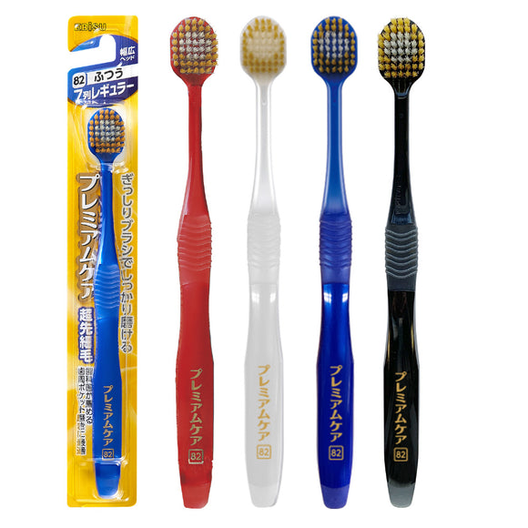 EBiSU PREMIUM CARE large head toothbrush seven-column bristles can not choose the color soft bristle 81 / normal 82