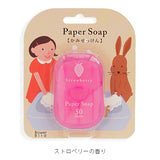 Pocket Paper Soap Strawberry Fragrance 50 Sheets