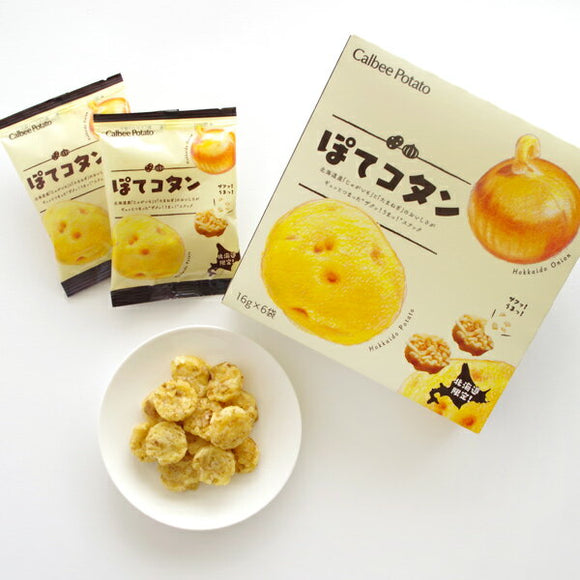 Calbee Japan Hokkaido Potato Onion Crunch 16g x 6 bags