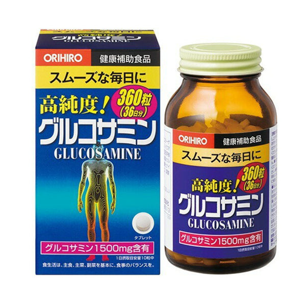 ORIHIRO High Purity Glucosamine Tablets 36 Days 360 Capsules/Bottle