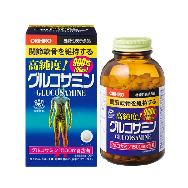 ORIHIRO High Purity Glucosamine Tablets 900 Capsules/Bottle