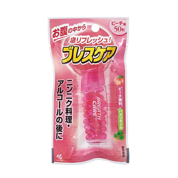 KOBAYASHI小林製藥 清新口氣水服糖 水蜜桃口味 50粒/袋