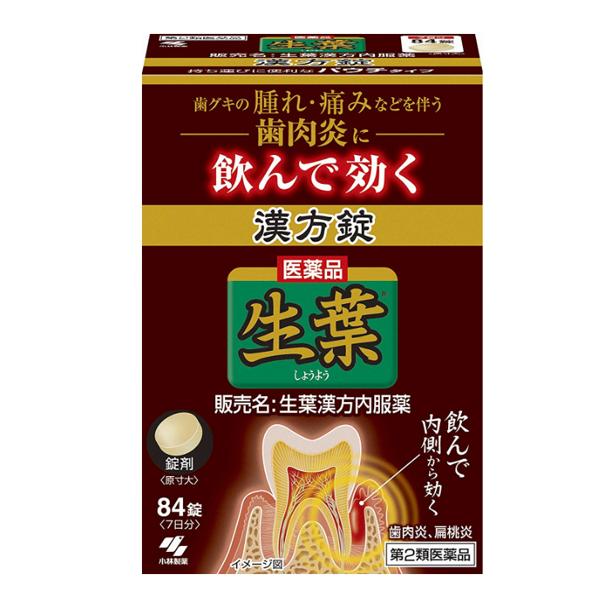 【Second Class Drugs】Kobayashi Pharmaceutical Periodontal Care with Leaf Herbs 84 Capsules/Box