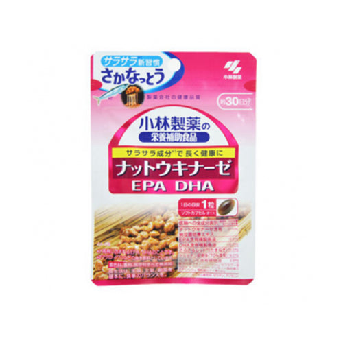 KOBAYASHI小林製藥 納豆激酶+DHA+EPA魚油 30粒/袋