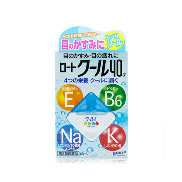 [Class 3 pharmaceuticals] ROHTO cool40α Cooling eye drops 12ml/bottle Cooling feeling 5