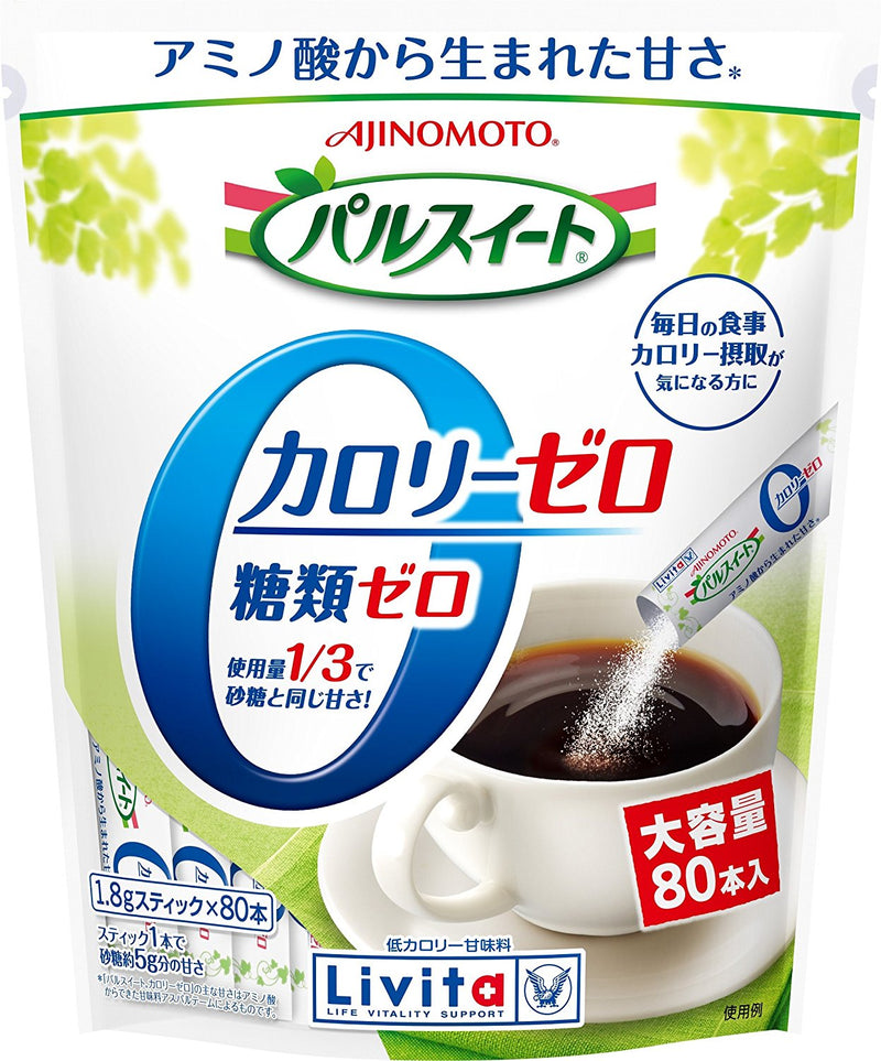 Taisho Pharmaceutical 0 Calorie Sugar Pack 80 Packets