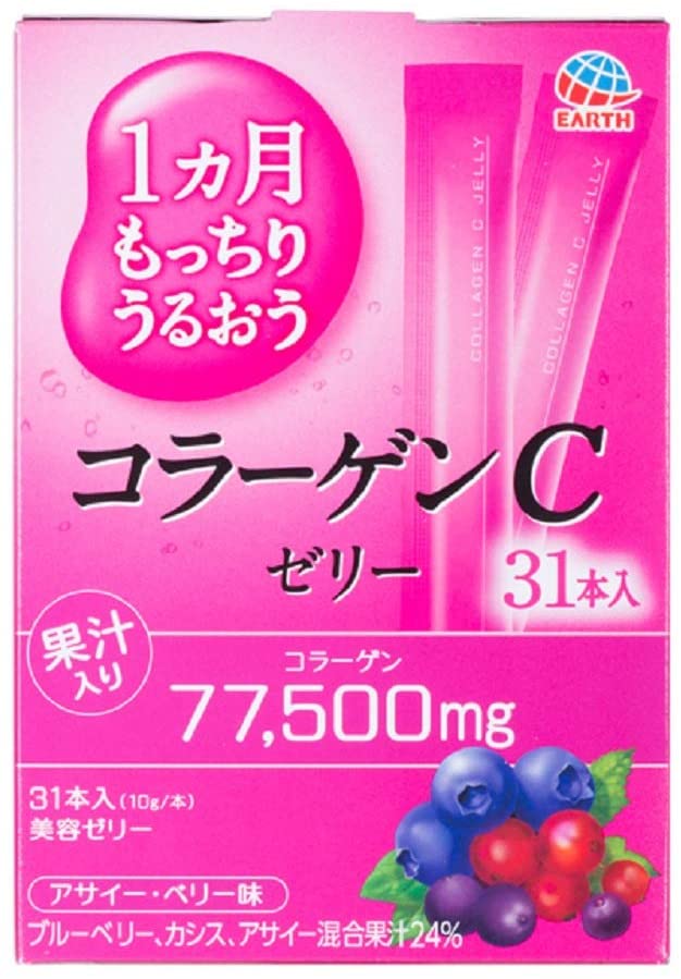earth 膠原蛋白 C 果凍 藍莓口味 31 條
