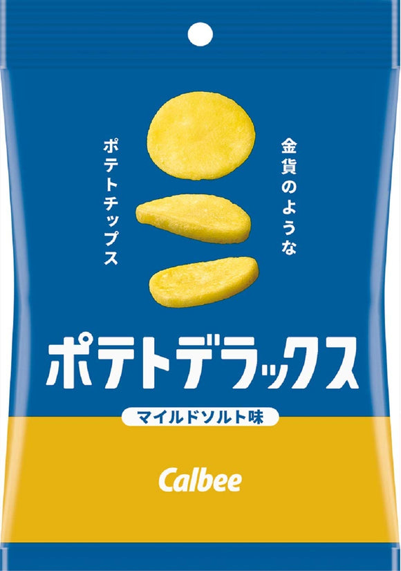 Calbee Thick Cut Rock Salt Potato Chips DELUXE