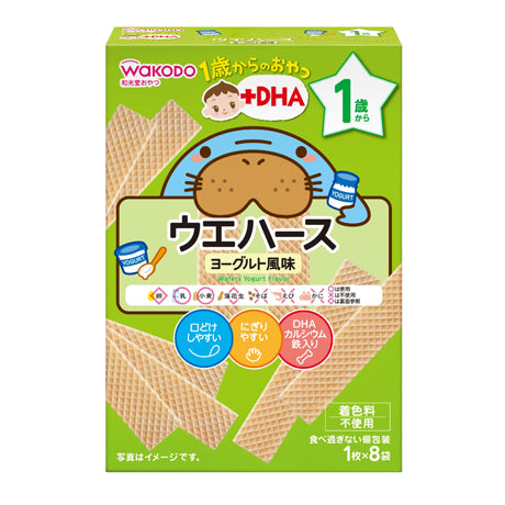 WAKODO和光堂 小朋友DHA酸奶威化餅乾1枚×8袋