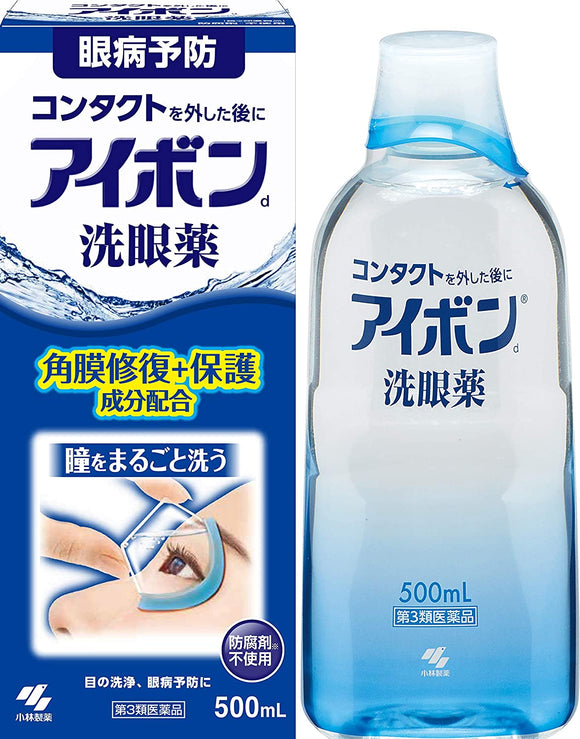 【Category 3 medicines】Kobayashi Pharmaceutical Eye Wash Corneal Repair + Protection 500mL