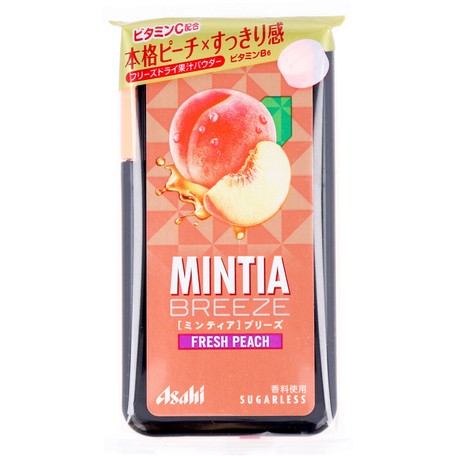 MINTIA BREEZE chewing tablet with peach flavor 30 capsules