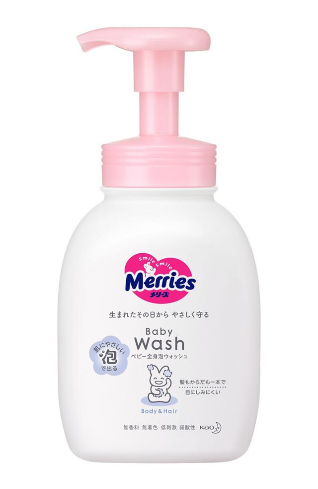 Merries wonderful and comfortable baby 2 in 1 body wash