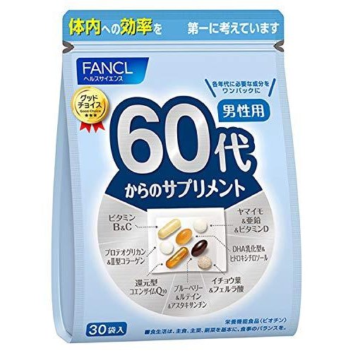 FANCL芳珂 綜合維生素30日量 60歲男性用 30袋/包