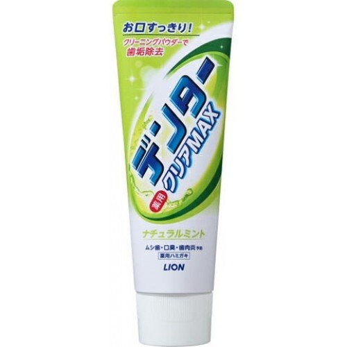 日本 LION 獅王 DENTOR CLEAR MAX 超細微粒牙膏 天然薄荷 140g