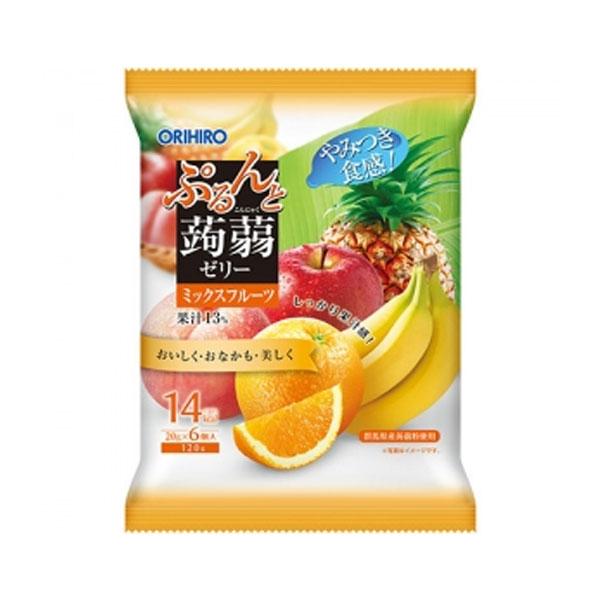 ORIHIRO蒟蒻果凍粒  綜合水果口味 6入