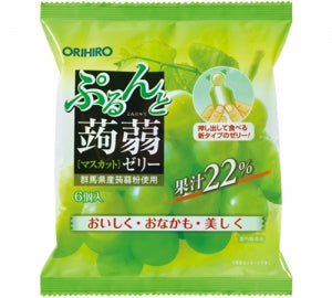 ORIHIRO 蒟蒻果凍 麝香葡萄口味 6個入