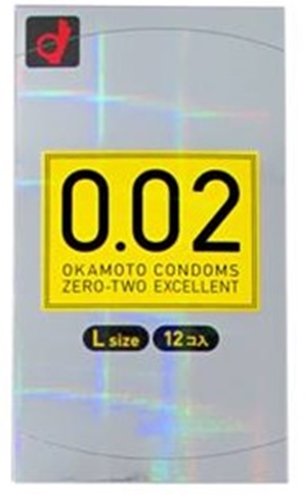 Okamoto condom 0.02 L size 12 pieces