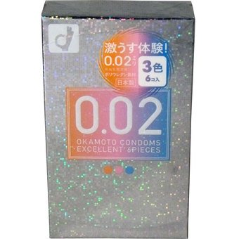 Okamoto Condom 002 Color Edition 6pcs