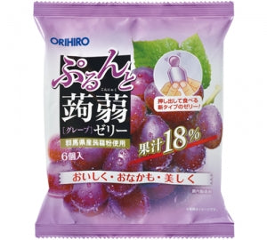 ORIHIRO Konjac Jelly Grape Flavor 6pcs